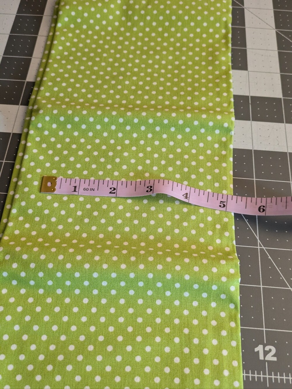 Green Polka Dot Cotton Fabric By The Yard